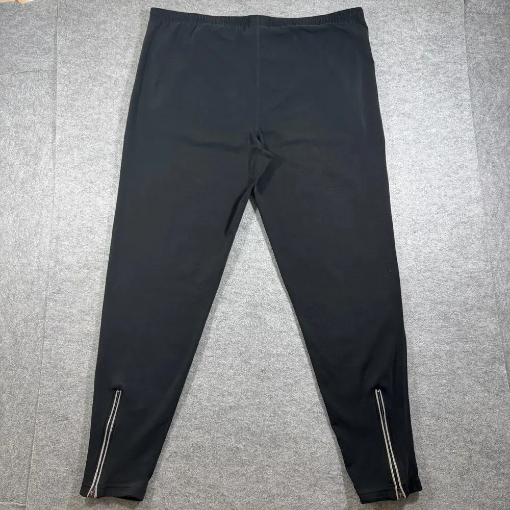 Nike Sweatpants Mens L Black Tapered Zip Pockets Drawstring Athletic Zip Ankles